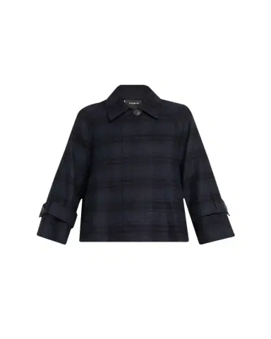 Akris Alisa Check Wool Double Face Jacket | Thumbnail 1