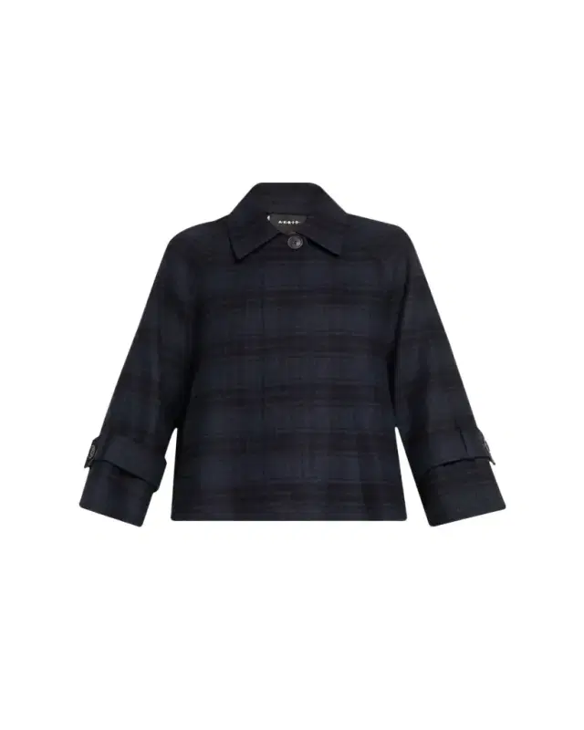 Alisa Check Wool Double Face Jacket