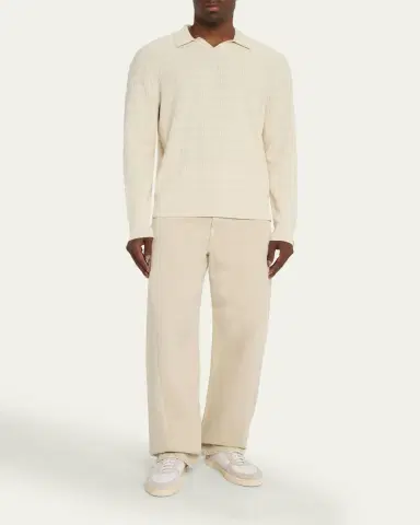 Bergdorf Goodman Men's Deerskin and Suede Low-Top Sneakers | Thumbnail 3 Bergdorf Goodman Men's Deerskin and Suede Low-Top Sneakers | Thumbnail 3