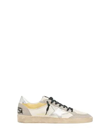 Golden Goose Men's Ball Star Metallic Leather Low-Top Sneakers, Exclusive | Thumbnail 1 Golden Goose Men's Ball Star Metallic Leather Low-Top Sneakers, Exclusive | Thumbnail 1