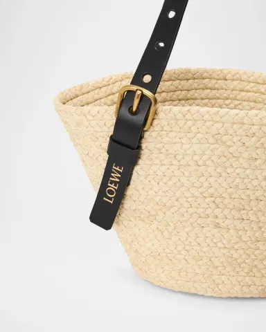 Loewe x Paula's Ibiza Punch Hole Small Basket Shoulder Bag in Raffia | Thumbnail 5 Loewe x Paula's Ibiza Punch Hole Small Basket Shoulder Bag in Raffia | Thumbnail 5