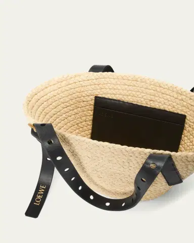 Loewe x Paula's Ibiza Punch Hole Small Basket Shoulder Bag in Raffia | Thumbnail 9 Loewe x Paula's Ibiza Punch Hole Small Basket Shoulder Bag in Raffia | Thumbnail 9