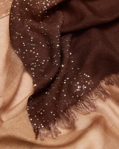 FALIERO SARTI New Dania Ombre Sequined Wool Silk Scarf | Thumbnail 2