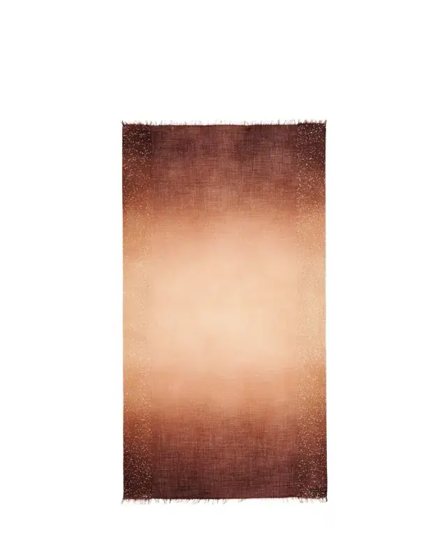 Faliero Sarti New Dania Ombre Sequined Wool Silk Scarf