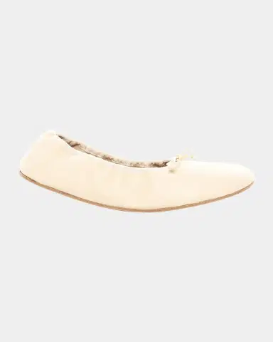 THE ROW Leather Bow Ballerina Flats | Thumbnail 21