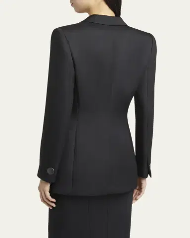 Giorgio Armani Techno Scuba One-Button Blazer | Thumbnail 3 Giorgio Armani Techno Scuba One-Button Blazer | Thumbnail 3