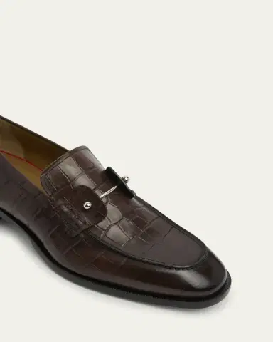 Christian Louboutin Men's Chambelimoc Croc-Effect Loafers | Thumbnail 6 Christian Louboutin Men's Chambelimoc Croc-Effect Loafers | Thumbnail 6