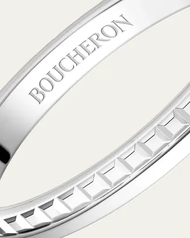 Boucheron Quatre Radiant Edition Small Platinum Wedding Band | Thumbnail 2