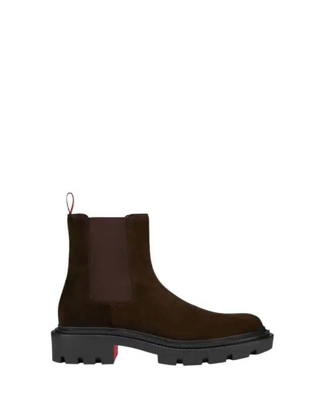 Men's Devon Lug-Sole Suede Chelsea Boots