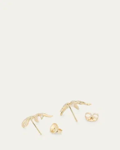 Sydney Evan 14K Gold Diamond Starfish Stud Earrings | Thumbnail 4 Sydney Evan 14K Gold Diamond Starfish Stud Earrings | Thumbnail 4