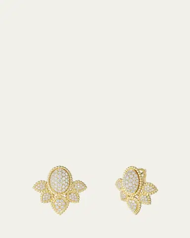 Boucheron Serpent Boheme 18K Yellow Gold Diamond Stud Earrings | Thumbnail 2