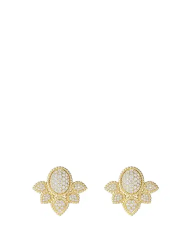 Boucheron Serpent Boheme 18K Yellow Gold Diamond Stud Earrings | Thumbnail 1