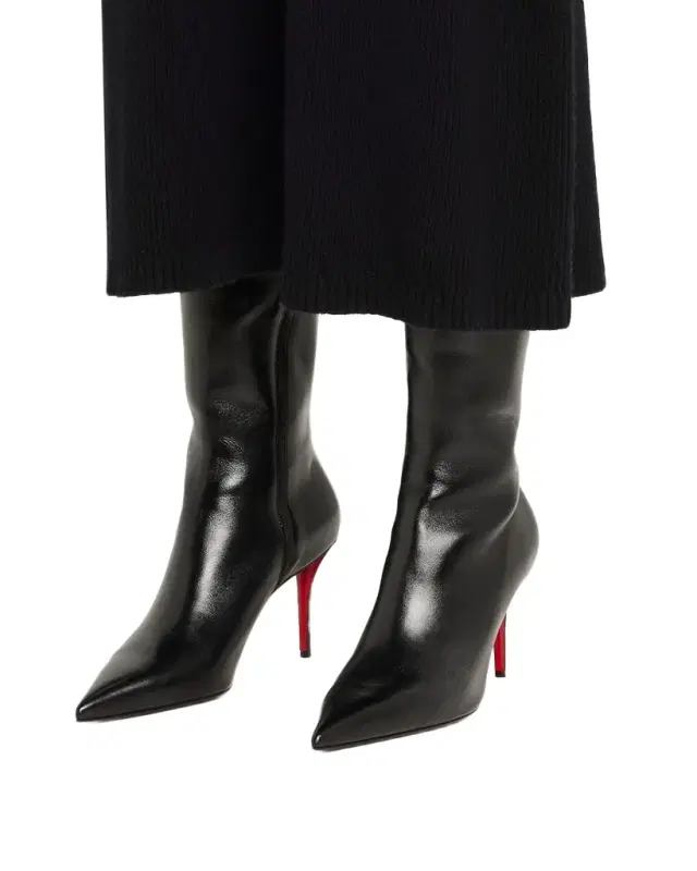 Christian Louboutin 80mm Miss Z Leather Knee-High Boots
