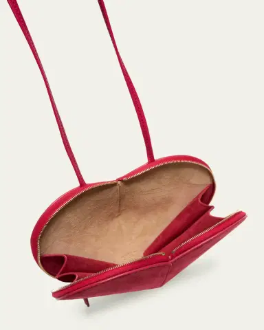 Alaïa Le Coeur Crossbody Bag in Suede | Thumbnail 4 Alaïa Le Coeur Crossbody Bag in Suede | Thumbnail 4