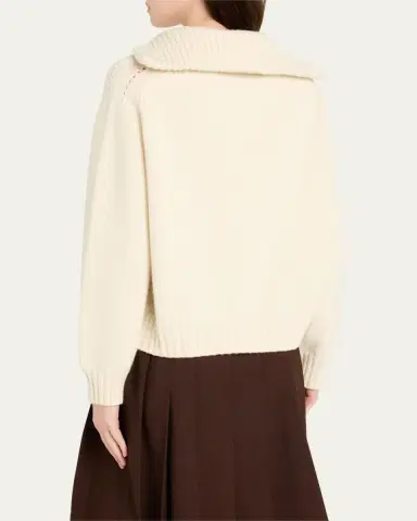 Plan C Cashmere Knit Polo Sweater | Thumbnail 3