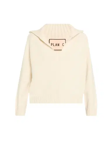 Plan C Cashmere Knit Polo Sweater | Thumbnail 1