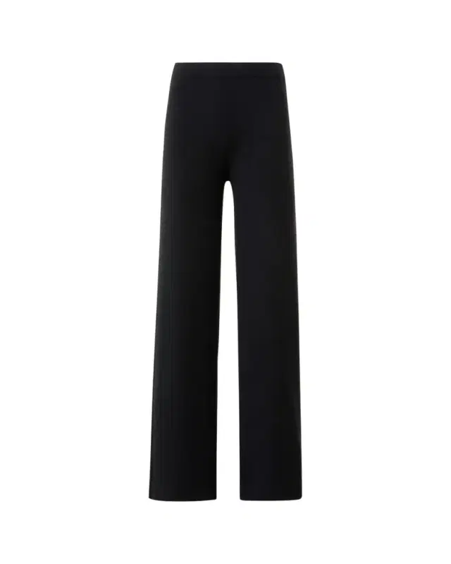 Cashmere Milano Knit Bootcut-Leg Pants