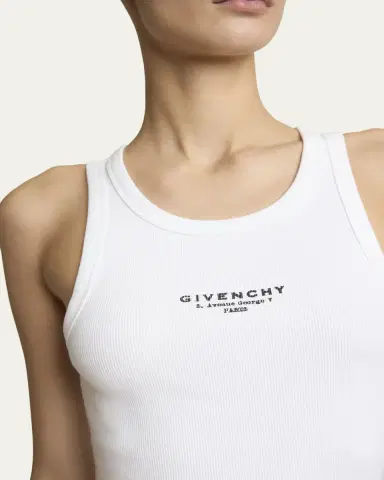 Givenchy Archive Logo Stamp Print Tank Top | Thumbnail 9