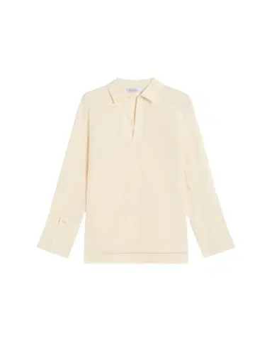 Max Mara Dover Silk Stretch Collared Shirt | Thumbnail 1