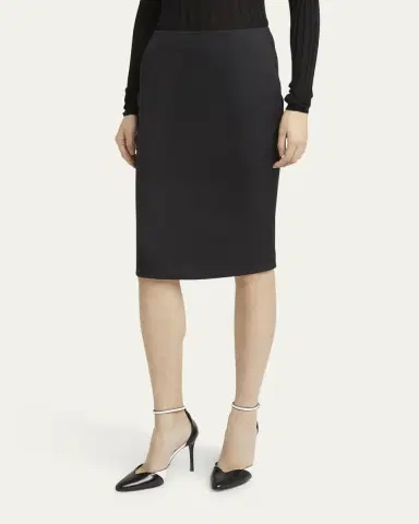 Giorgio Armani Techno Scuba Pencil Skirt | Thumbnail 4
