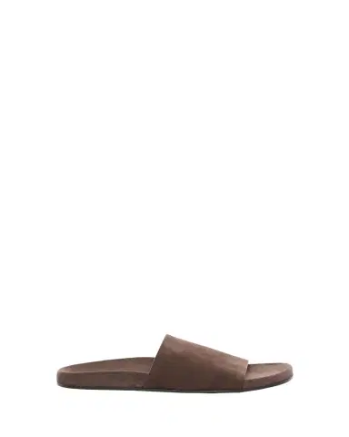 The Row Men's Hugh Suede Slide Sandals | Thumbnail 1