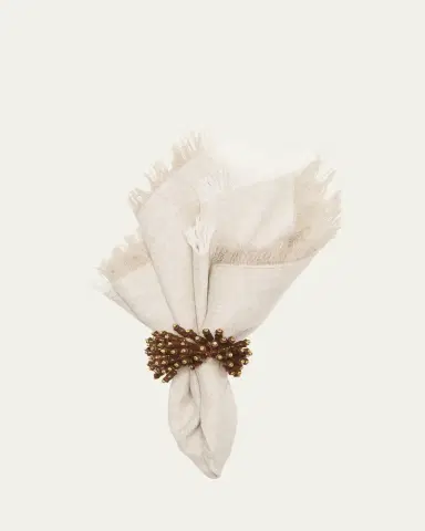 Kim Seybert Chambray Fringe Napkin | Thumbnail 3