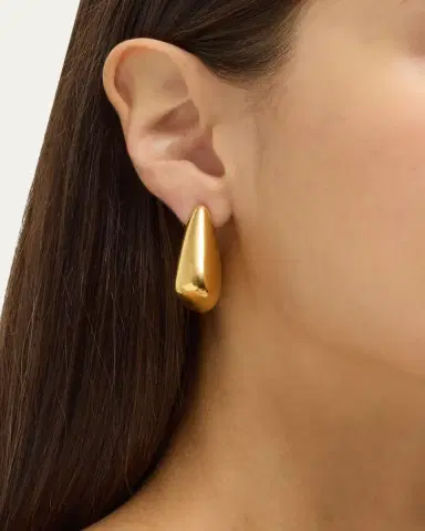 Bottega Veneta Small Fin Earrings | Thumbnail 2 Bottega Veneta Small Fin Earrings | Thumbnail 2
