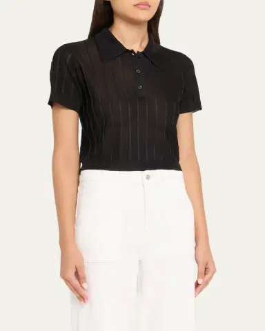 FRAME The Ribbed Polo Shirt | Thumbnail 4