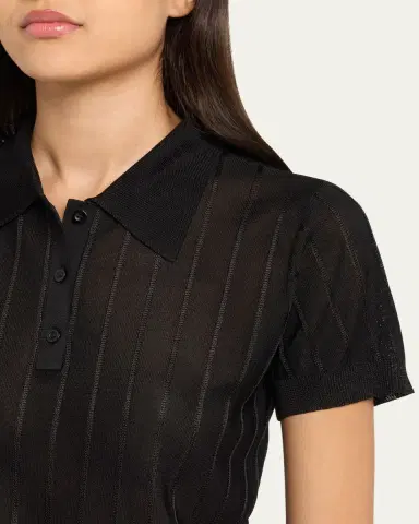FRAME The Ribbed Polo Shirt | Thumbnail 5