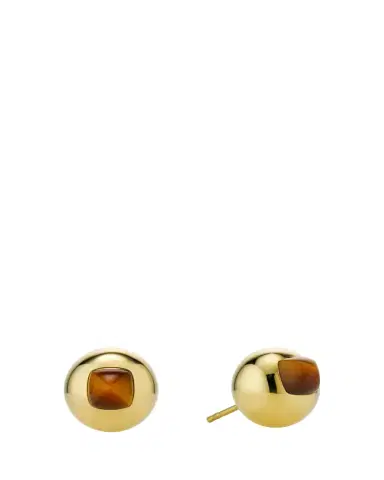 JV Insardi Tigers Eye Sugarloaf Stud Earrings | Thumbnail 1