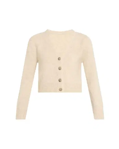 Brandon Maxwell Sloane V-Neck Silk-Cashmere Cardigan | Thumbnail 1 Brandon Maxwell Sloane V-Neck Silk-Cashmere Cardigan | Thumbnail 1