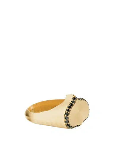 KAMAL Eye Adore Black Diamond Signet Ring | Thumbnail 1 KAMAL Eye Adore Black Diamond Signet Ring | Thumbnail 1