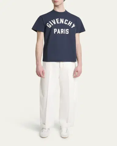 Givenchy Men's Logo Crewneck T-Shirt | Thumbnail 6 Givenchy Men's Logo Crewneck T-Shirt | Thumbnail 6