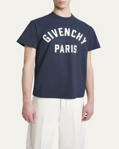 Givenchy Men's Logo Crewneck T-Shirt | Thumbnail 8 Givenchy Men's Logo Crewneck T-Shirt | Thumbnail 8
