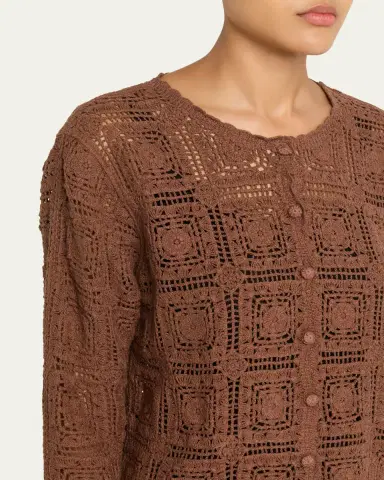 FRAME The Crochet Cardigan | Thumbnail 5 FRAME The Crochet Cardigan | Thumbnail 5