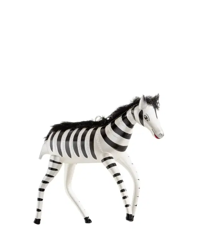 Zebra Christmas Ornament