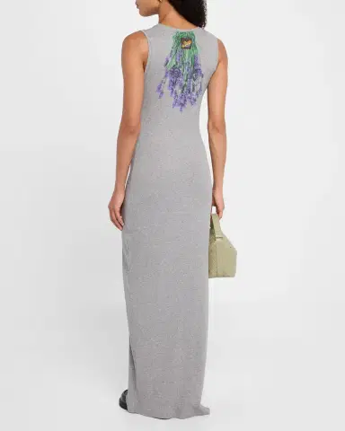 Loewe x Paula's Ibiza Flower Print Rib Maxi Tank Dress | Thumbnail 2 Loewe x Paula's Ibiza Flower Print Rib Maxi Tank Dress | Thumbnail 2
