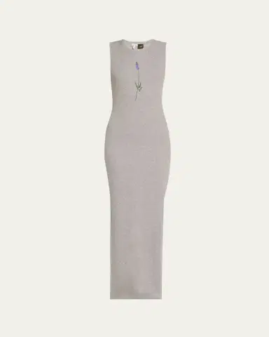 Loewe x Paula's Ibiza Flower Print Rib Maxi Tank Dress | Thumbnail 5 Loewe x Paula's Ibiza Flower Print Rib Maxi Tank Dress | Thumbnail 5