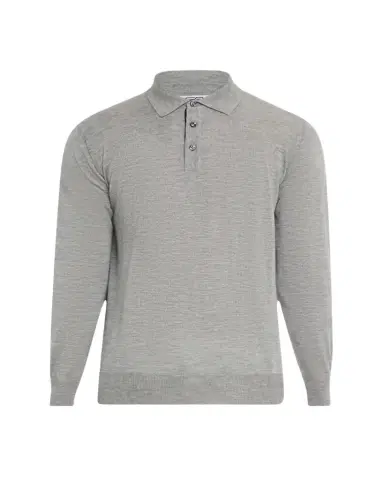 Cesare Attolini Men's Cashmere and Silk Polo Sweater | Thumbnail 1 Cesare Attolini Men's Cashmere and Silk Polo Sweater | Thumbnail 1