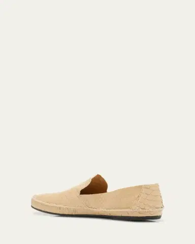 THE ROW Tyler Python Moccasin Loafers | Thumbnail 4
