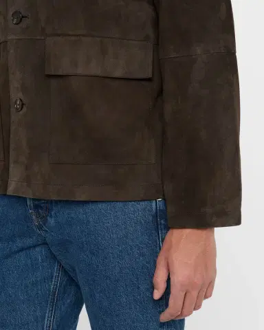 Frame Men's Suede Chore Coat | Thumbnail 4