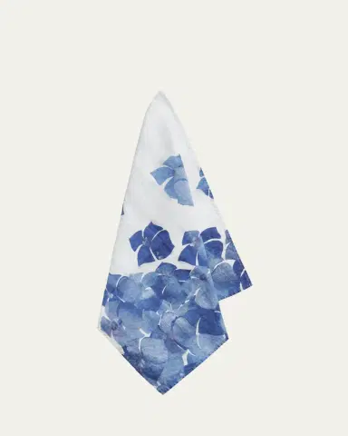 SUMMERILL & BISHOP x Chiara Grifantini Hydrangea Linen Napkin | Thumbnail 3