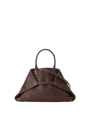 Akris Small Woven Leather Tote Bag | Thumbnail 1