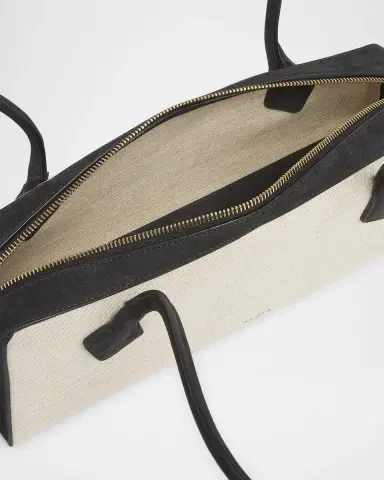 Alaïa Le Teckel Medium Shoulder Bag in Canvas and Leather | Thumbnail 12