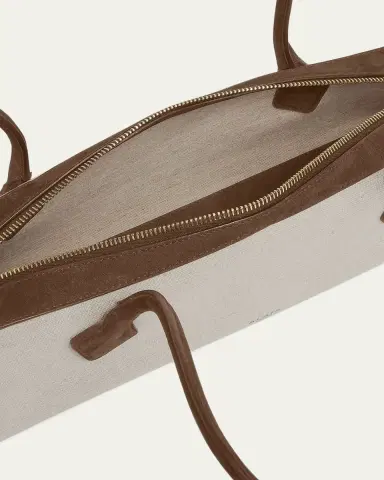 Alaïa Le Teckel Medium Shoulder Bag in Canvas and Leather | Thumbnail 8
