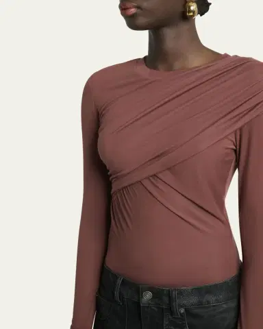 Etoile Isabel Marant Dressi Draped Long-Sleeve Top | Thumbnail 5 Etoile Isabel Marant Dressi Draped Long-Sleeve Top | Thumbnail 5