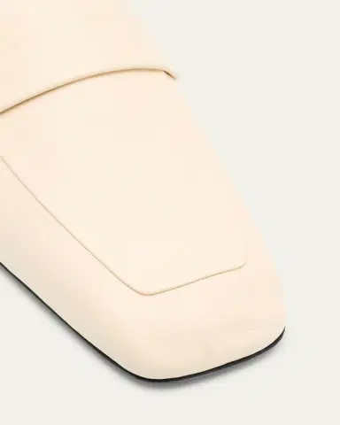 THE ROW Leather Square-Toe Loafers | Thumbnail 5