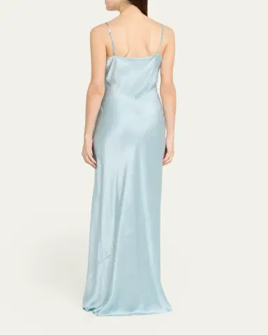 L'Agence Charmaine U-Neck Silk Gown | Thumbnail 3