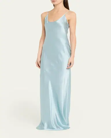L'Agence Charmaine U-Neck Silk Gown | Thumbnail 4