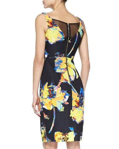 L'Agence Charmaine U-Neck Silk Gown | Thumbnail 6